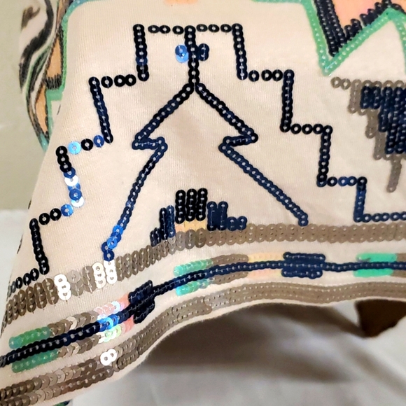 Small Petite Express Sequined Mini Skirt - Picture 4 of 10